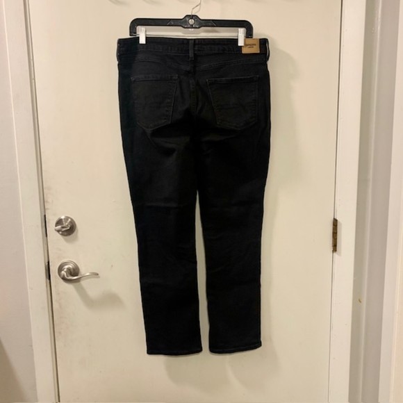 Denizen from Levis Black Mid Rise Slim Cotton Polyester Blend Jeans Sz 14M - Picture 4 of 10